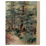 Framed Landscape Watercolor Print by Sharon McKisson