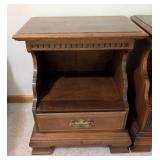 Pair of Ethan Allen Maple and Birch Nightstands