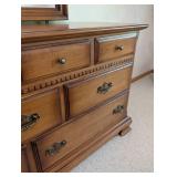 Ethan Allen Maple and Birch Mirrored Dresser