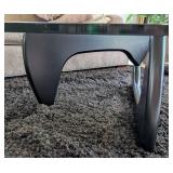 Glass Topped Noguchi Style Coffee Table