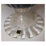 Large Vietri Black Murano Glass Centerpiece Bowl