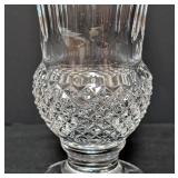 Pair of Crystal Candleholders and Vase