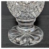 Pair of Crystal Candleholders and Vase