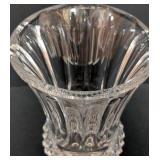 Pair of Crystal Candleholders and Vase