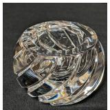 Pair of Crystal Candleholders and Vase