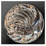 Pair of Crystal Candleholders and Vase