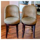 Pair of Sage Green Century Counter Height Stools