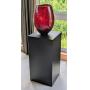 Gorgeous Kjell Engman Art Glass Dino Vase for Kosta Boda and Stand