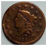 1834 Large Cent Penny