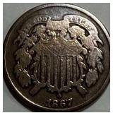 1867 Two Cent Piece