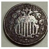 1865 Shield Nickel