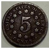 1865 Shield Nickel