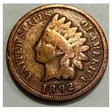 1892 Indian Head Penny