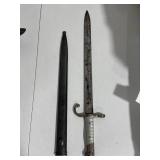 21" German WW2 Weyersberg Kirschbaum Solngen Bayonet with Matching Number Scabbard