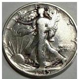 1945-S Walking Liberty Half Dollar