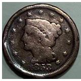1853 Large Cent Penny