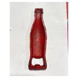 Cast Iron Coca Cola Bottle Opener 5 1/2" Long