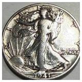 1941 Walking Liberty Half Dollar