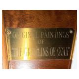 Original Paintings Set "The Gremlins of Golf" by R.H. Perrizo with Book "Legend of the Links"