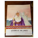 Original Paintings Set "The Gremlins of Golf" by R.H. Perrizo with Book "Legend of the Links"