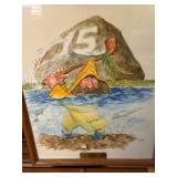 Original Paintings Set "The Gremlins of Golf" by R.H. Perrizo with Book "Legend of the Links"