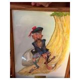 Original Paintings Set "The Gremlins of Golf" by R.H. Perrizo with Book "Legend of the Links"