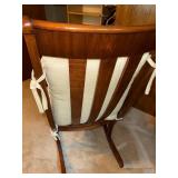 Wooden Rocking Chair with Cushions, 24x30x40 Inches