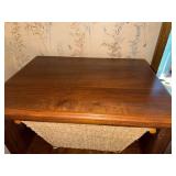 Wood Storage Cabinet with 3 Woven Baskets 28x20x50