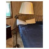 Adjustable Brass Floor Lamp with Shade