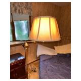 Adjustable Brass Floor Lamp with Shade