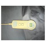 King Size Brass Headboard Bed Frame with Select Comfort Mattress with Remote Control