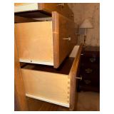 Solid Oak 7-Drawer Dresser with Brass Knobs, 34x18x51 in