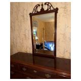 Drexel 9-Drawer Dresser with Ornate Mirror, 65x18x30 Inches