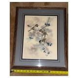 Set of 2 Framed Jean Haefele Signed and Numbered Limited Edition Bird Prints