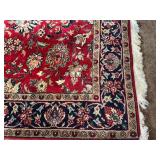 Persian Style Area Rug 75x48 Inches with Floral Motif