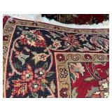 Persian Style Area Rug 75x48 Inches with Floral Motif