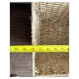 3-Drawer Wicker Storage Unit with Extra Large Basket