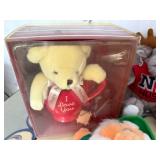Collection of Plush Toys and Boy Figurine - Bears, Moose, Gnome, Puppy & Tennis Figurine