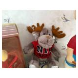 Collection of Plush Toys and Boy Figurine - Bears, Moose, Gnome, Puppy & Tennis Figurine