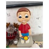 Collection of Plush Toys and Boy Figurine - Bears, Moose, Gnome, Puppy & Tennis Figurine