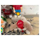 Collection of Plush Toys and Boy Figurine - Bears, Moose, Gnome, Puppy & Tennis Figurine