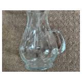 Etched Glass Punch Bowl Set with Pitcher, Ladle, and set of 12 cups