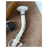 Shoe Care Set with Wooden Shoe Shine Box, Panasonic Handheld Massager, Clock, and Grooming Kit