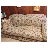 Perfect Cabin Couch - Patterned Sofa Sleeper with Matching Pillows 80x38 Inch