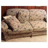 Perfect Cabin Couch - Patterned Sofa Sleeper with Matching Pillows 80x38 Inch