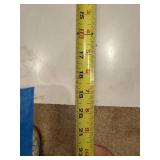 Vintage Side Table with White Top and Hairpin Legs 16x21 Inches