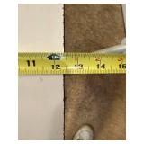 Vintage Side Table with White Top and Hairpin Legs 16x21 Inches