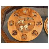 Set of 2 Handcrafted Wildlife Wall Art Plaques with Dog, Bird, and Duck Motifs