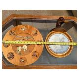 Set of 2 Handcrafted Wildlife Wall Art Plaques with Dog, Bird, and Duck Motifs