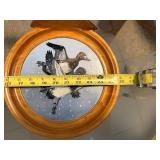 Set of 2 Handcrafted Wildlife Wall Art Plaques with Dog, Bird, and Duck Motifs